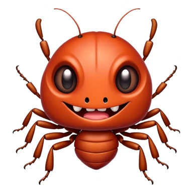 Kawaii style Bedbug with fangs sticker