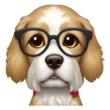 pocket pointer dog with santa claus cloth, acommpanied by a male with glasses and blond hair and a woman with brown long hair sticker