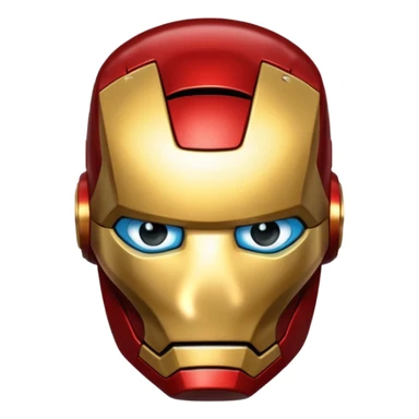 Iron man face sticker