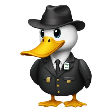 a investigator duck sticker