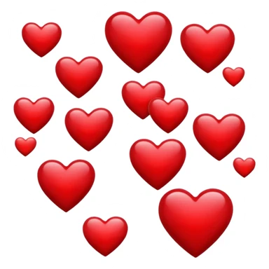 Valentine’s Day hearts sticker