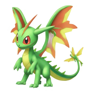 Shiny Colorful Vikavolt-Flygon-Pokémon-Fakémon Full Body sticker