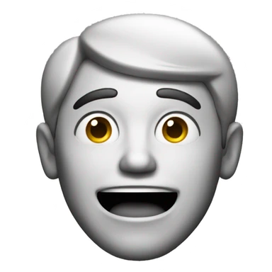 Smiling Italian man have a surprised sticker