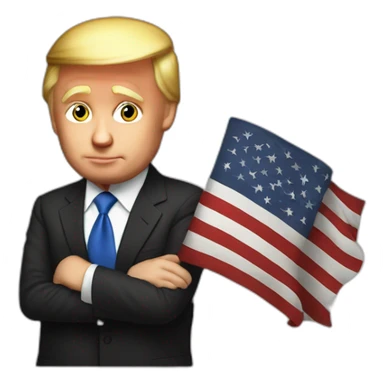 squeezie whit donald trump sticker