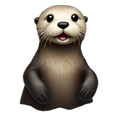Sea otter sticker