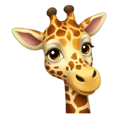 cute pet giraffe sticker