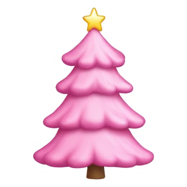  Pink Christmas  tree￼ sticker
