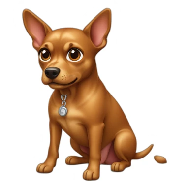 caramel-pincher-dog sticker