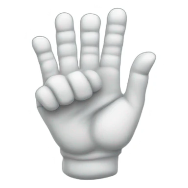 cool Father Frost hands Rock sign sticker