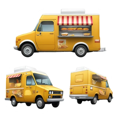 2013 Toyota 86 shaped 1973 food truck, real look sticker