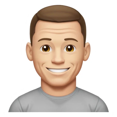 John cena emoji wearing t-shirt u cant c me sticker