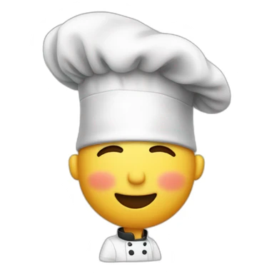 chef puckering up for a kiss sticker