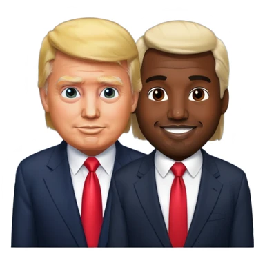 
Donald Trump but his face Kanye West sticker