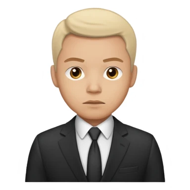 a man in a meeting sticker