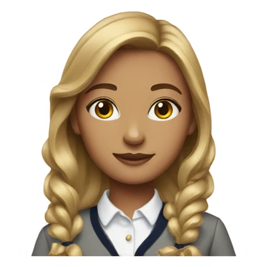 A preppy girl sticker