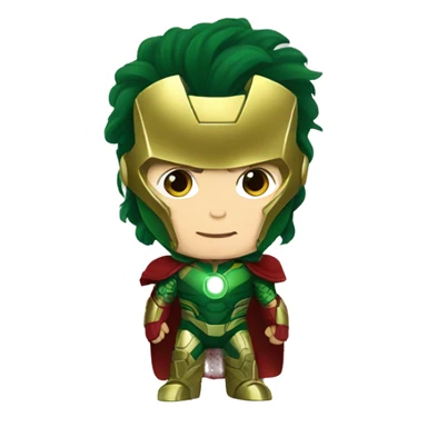 Loki as Iron Man sticker