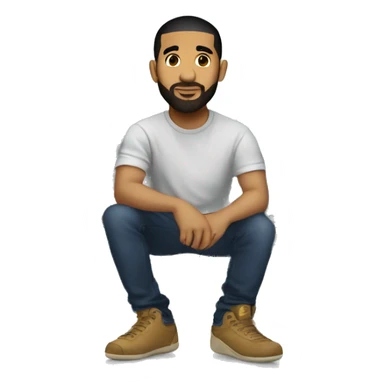 Drake sitting in the CN Tower sticker