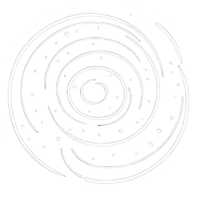 cute cartoon spiral milky way galaxy with stars sticker