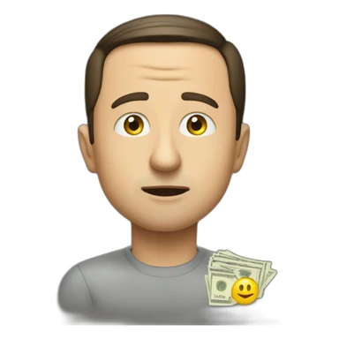 Volodymyr Zelenskyy asking for money sticker