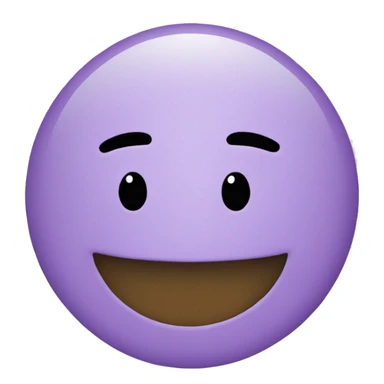 Light purple basic smile emoji  sticker