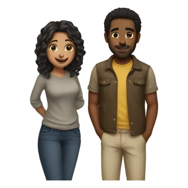 casual day with my husband  sticker