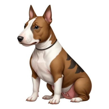 brindle english bull terrier  sticker