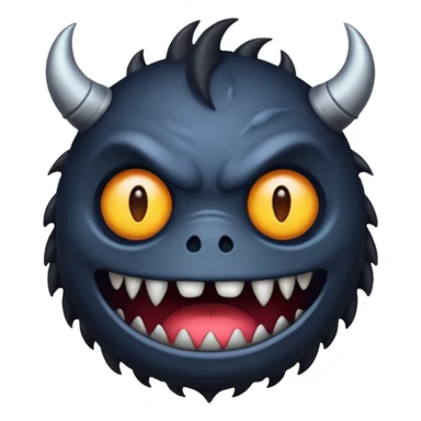 Créer un monstre noir sticker