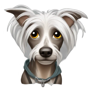Chinese Crested homeless  sticker