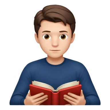 tom holland read book sticker
