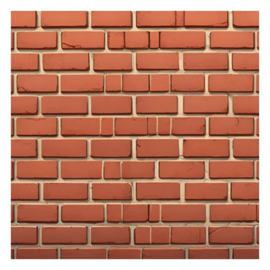 brick wall corner view, showing two sides meeting at a corner sticker