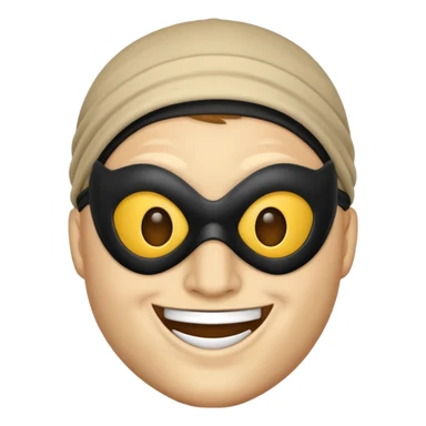 Robber emoji sticker