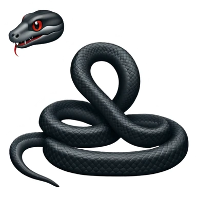 Snake black shadow sticker