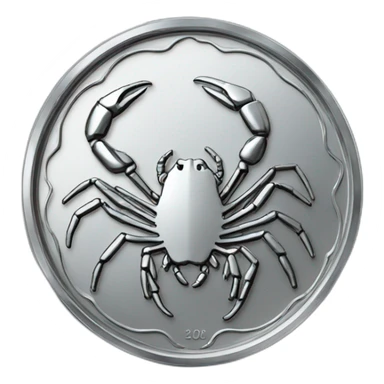 scorpio chrome coin sticker