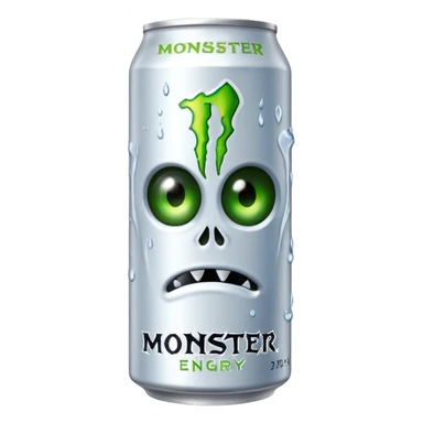 Monster branco bebida energética  sticker