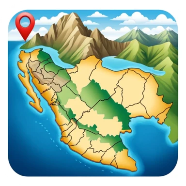 Generate a correctly Peru map sticker