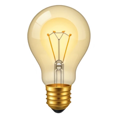 simple lightbulb sticker