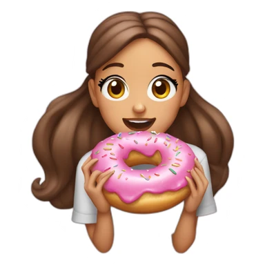 Ariana grande eating donut sticker