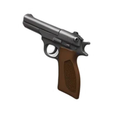 Jul tenant un pistolet sticker