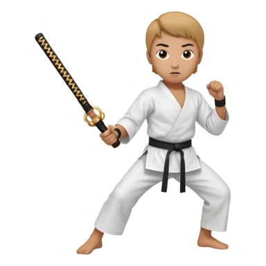 karate nunchaku sticker