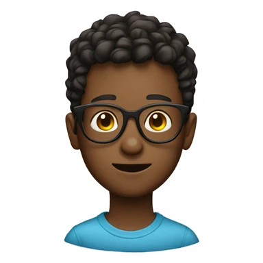 boy with spects sticker