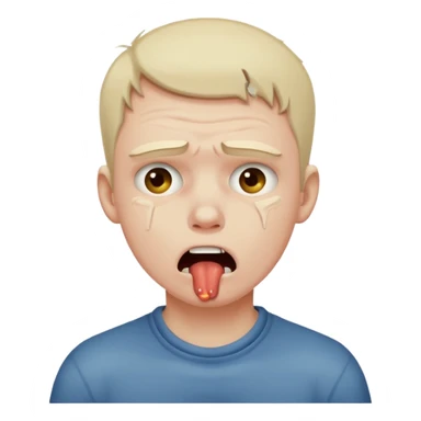 Guy choking himself emoji sticker