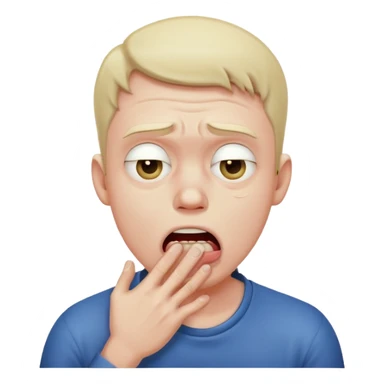 a man choking himself  sticker