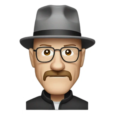 heisenberg breaking bad iOS style sticker