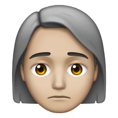 Make this emoji: 😔 but make it look like Microsoft  sticker