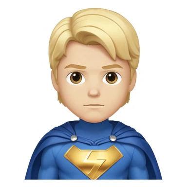 Marvel superhero Sentry with blonde hair in blue and gold costume with cape sticker