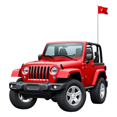 Jeep Wrangler - Jeep (Model Year: 2022) (Iconic colour: Red) sticker