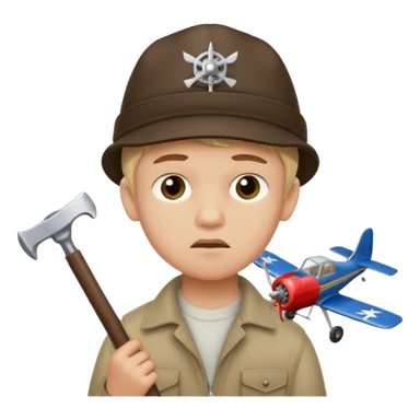 13 y/o Brian robeson at the beginning of Hatchet
struggling with his parents' recent divorce and harboring . He is angry, self-pitying
He is carrying a hatchet
He is on a single-engine plane with a pilot who soon suffers a heart attack, leaving Brian to navigate the crash and his new, harsh reality. sticker