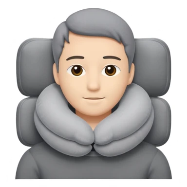 A plush travel pillow with gentle cushioning that wraps comfortably around the neck. sticker