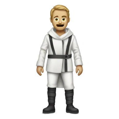 a person who is in a straight jacket sticker