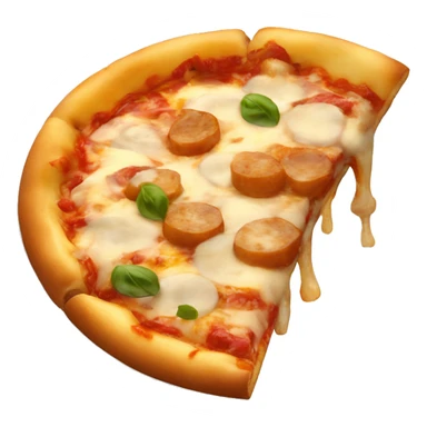 Poutine qui mange une pizza sticker